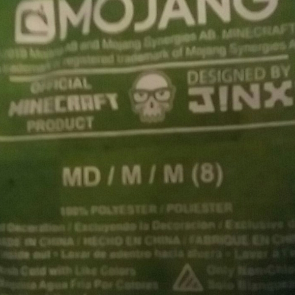 Boys Minecraft pajama shirt size 8 - Picture 2 of 2